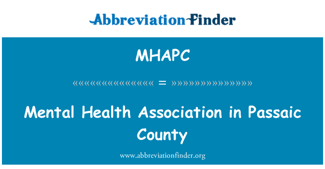 MHAPC: Asociación de salud mental en el Condado de Passaic