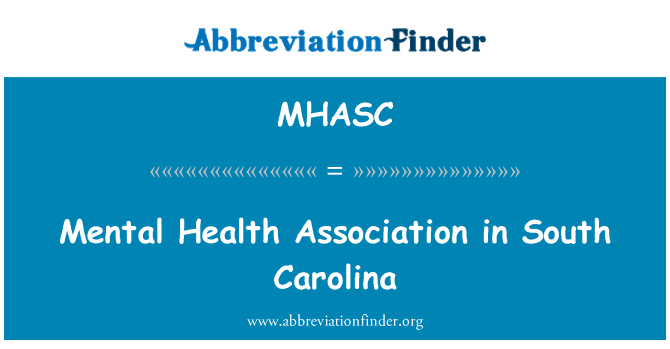 MHASC: انجمن بهداشت روان در کارولینای جنوبی