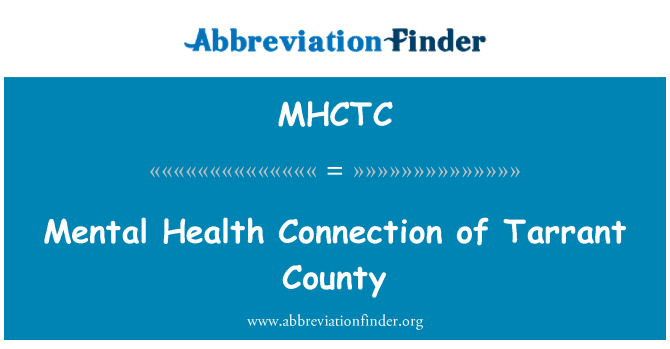 MHCTC: Kesihatan mental sambungan Tarrant County