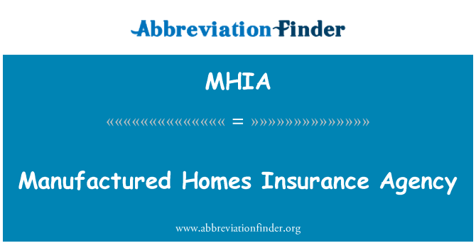 MHIA: 装配式房屋保险代理