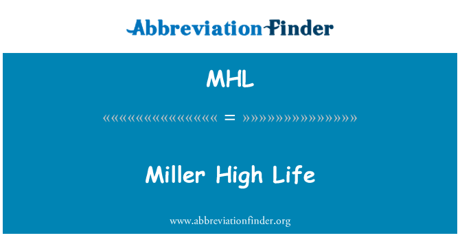 MHL: Miller høye liv