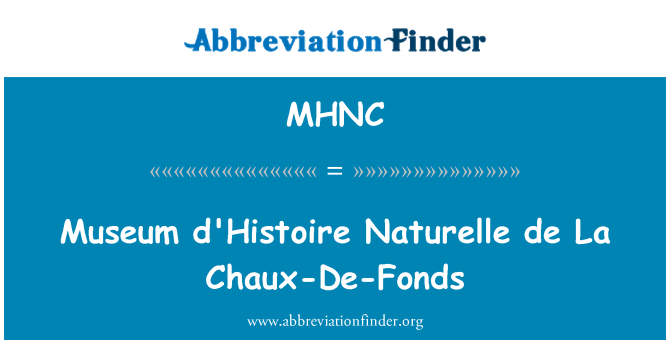 MHNC: Mize d'Histoire Naturelle de La Chaux-De-manje