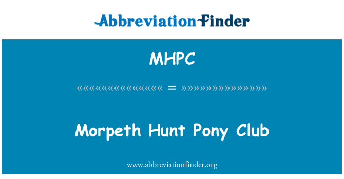 MHPC: Morpeth Hunt Pony Club
