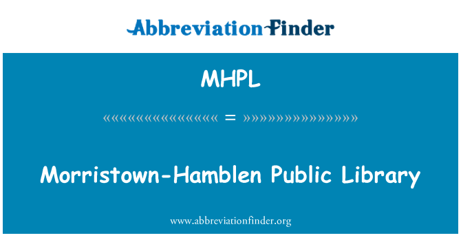 MHPL: Morristown-Hamblen-Stadtbibliothek