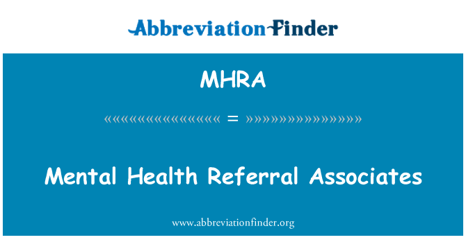 MHRA: Sante a mantal oye kay yon espesyalis Associates