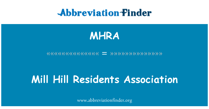 MHRA: Mill Hill beboere Association