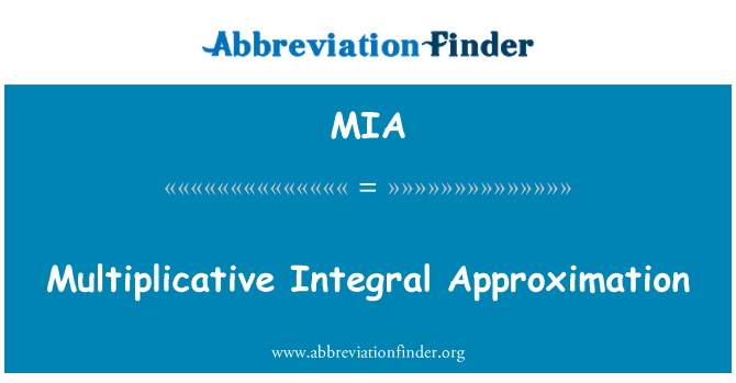 MIA: Multiplikative integrale Annäherung