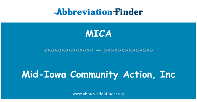 MICA: Iowa canol cymunedol gweithredu, Inc