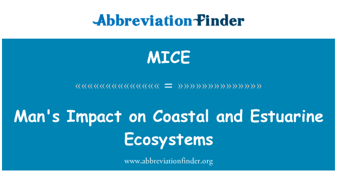 MICE: Man's Impact on Coastal and Estuarine Ecosystems