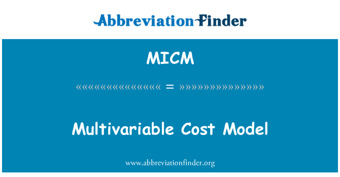 MICM: Multivariable Cost Model