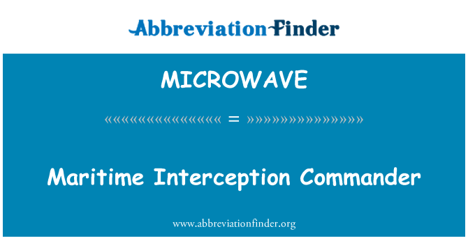 MICROWAVE: Maritim pencegatan komandan