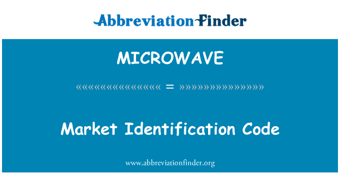MICROWAVE: Mache idantifikasyon kòd