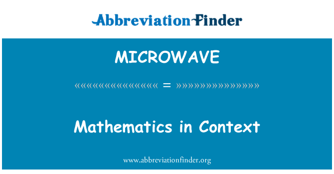 MICROWAVE: Matematik i forbindelse