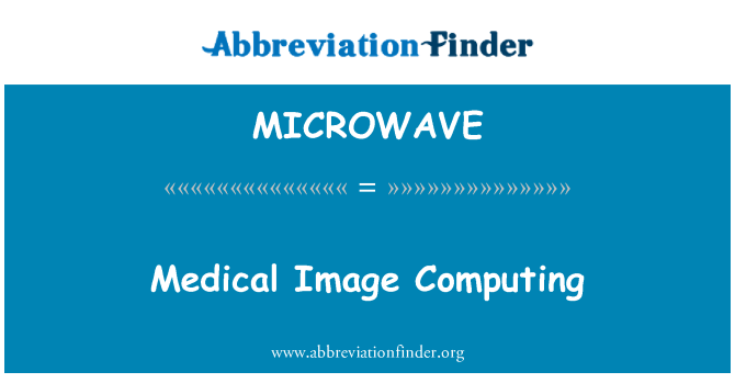 MICROWAVE: طبی نقش کمپیوٹنگ