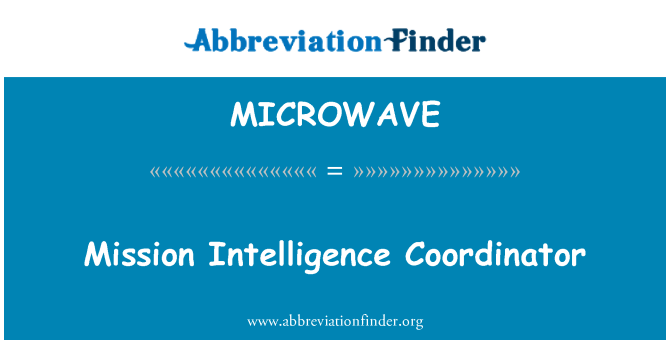 MICROWAVE: Mise inteligence koordinátor