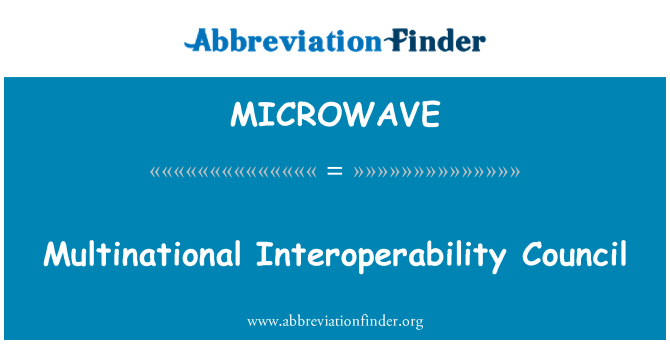 MICROWAVE: کثیر القومی مل کونسل