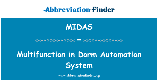 MIDAS: Multifuncţională într-sistem de automatizare de cămin