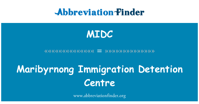MIDC: 溺死移民拘留中心