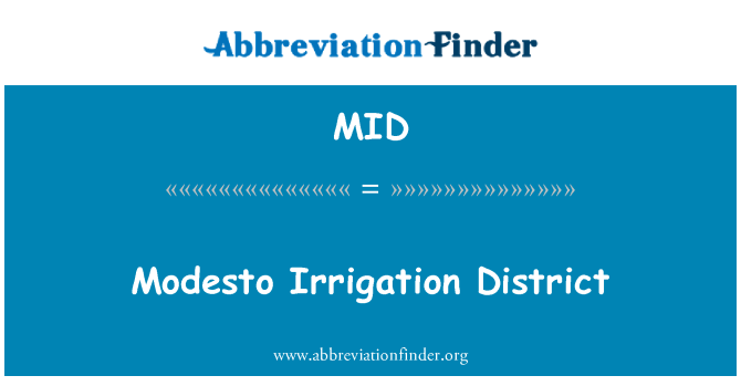 MID: Districte de reg Modesto