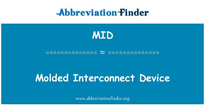 MID: 模制互連設備