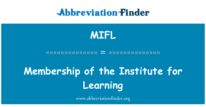 MIFL: Dalība mācību institūts