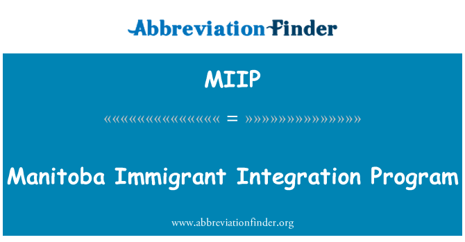 MIIP: Il-programm ta ' l-integrazzjoni immigrati Manitoba