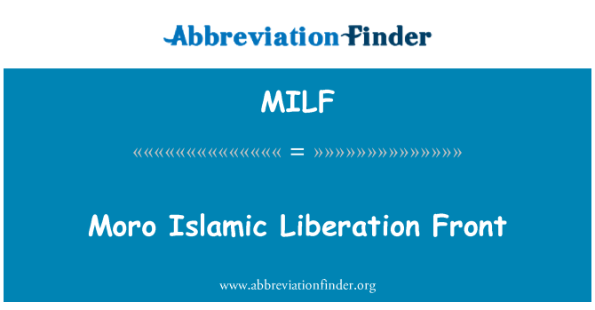 MILF: Front de libération islamique moro