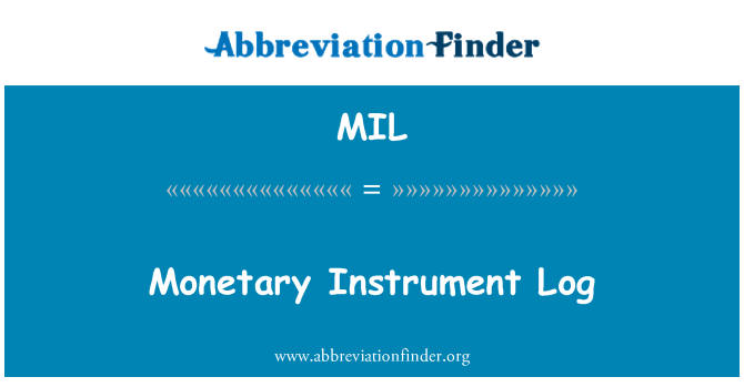 MIL: Registre d'Instrument monetari