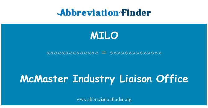 MILO: Bureau de Liaison industrielle de McMaster
