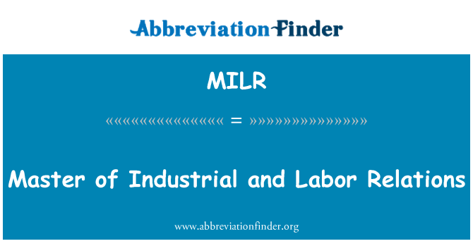 MILR: Màster de relacions laborals i industrials