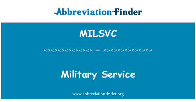 MILSVC: Sõjaväeteenistus