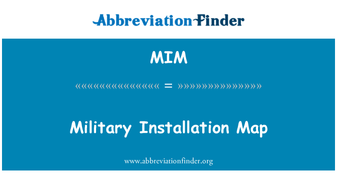 MIM: Militär Installation karta