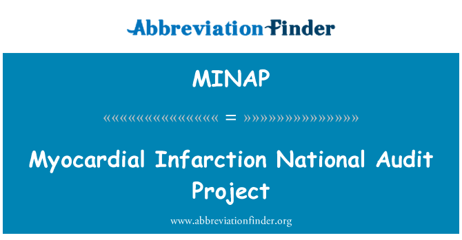 MINAP: Myocardial Infarction National Audit Project