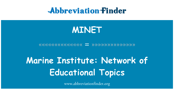 MINET: Морський інститут: Мережа освітніх тем