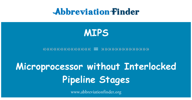 MIPS: ریزپردازنده بدون خط لوله Interlocked مراحل