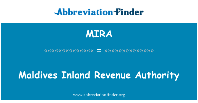 MIRA: Maldivi Inland Revenue organ