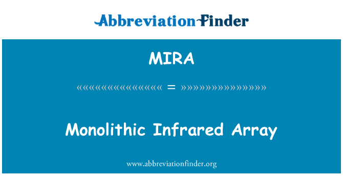 MIRA: Monolithische Infrarot Array