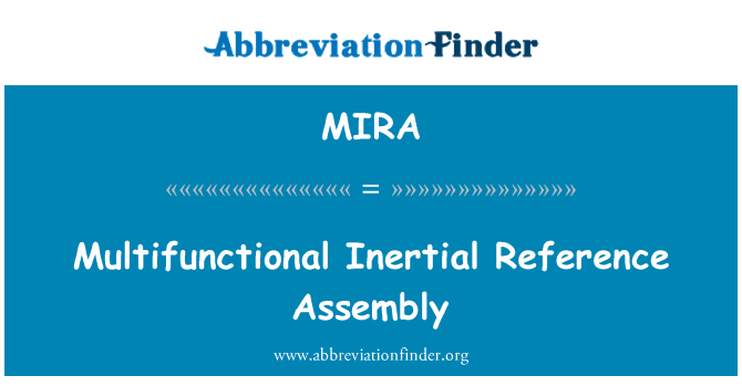 MIRA: Многофункциональный инерционного ссылочная сборка