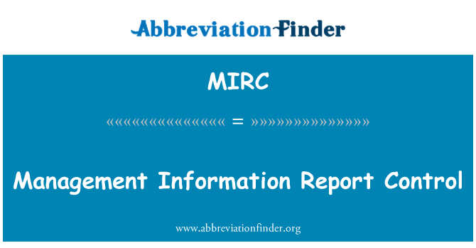 MIRC: Valdo informacijos ataskaitą
