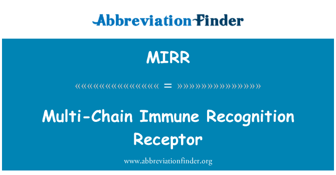 MIRR: שרשרת מרובת המערכת החיסונית זיהוי הקולטן