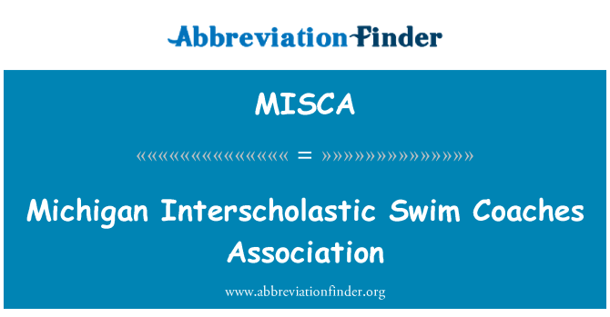 MISCA: Fil-Michigan għawma Interscholastic Coaches assoċjazzjoni