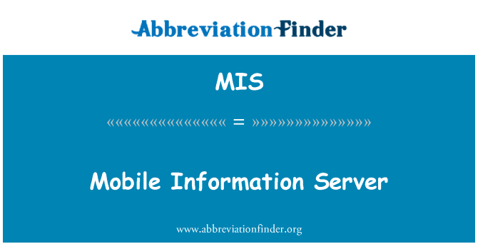 MIS: Mobile Information Server