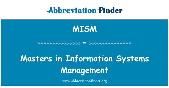 MISM: Masters i Information Systems Management