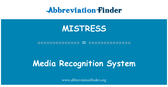 MISTRESS: Sistema ta ' l-għarfien tal-midja