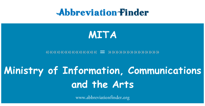 MITA: משרד המידע, תקשורת ואמנויות