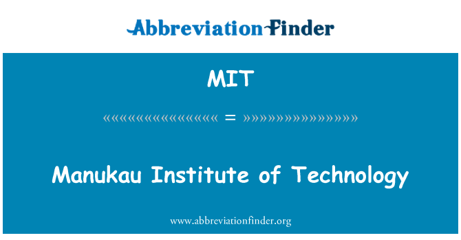 MIT: Manukau Institut de tecnologia