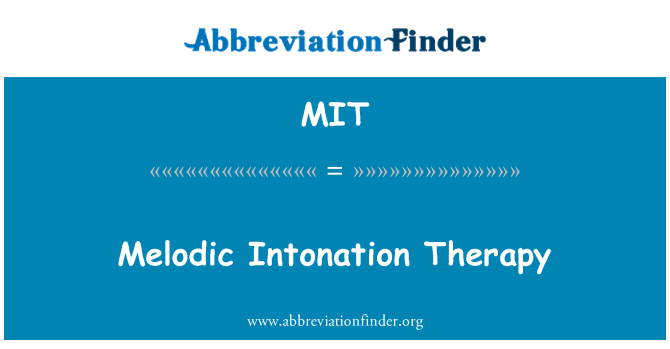 MIT: Melodická intonácia terapia