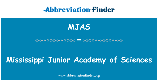 MJAS: Mississippi Junior Acadèmia de Ciències