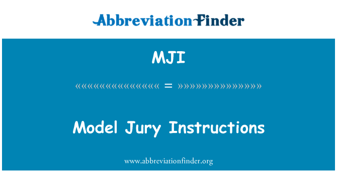 MJI: Modelo júri instruções