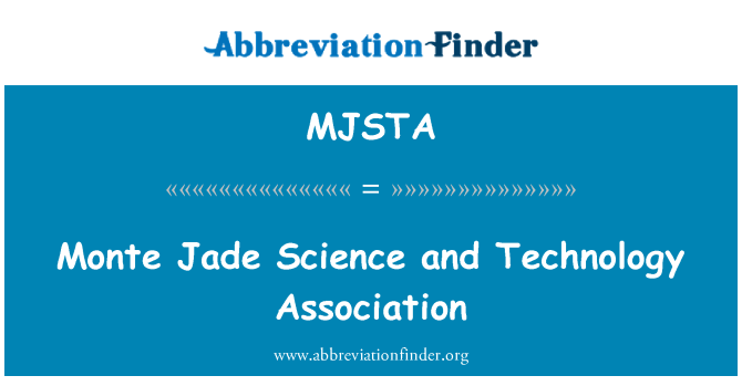 MJSTA: مونٹی جیڈ سائنس اور ٹیکنالوجی ایسوسی ایشن